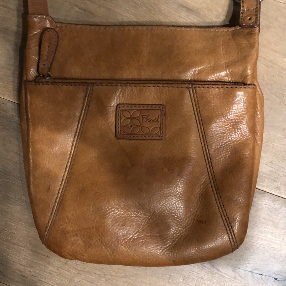 Fossil Leather Crossbody Bag